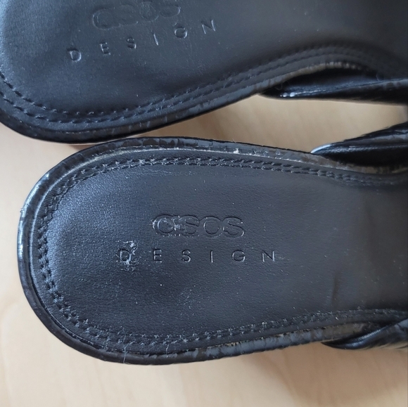 ASOS Design Siena Mid Heeled Mules Size 9 - Picture 5 of 10